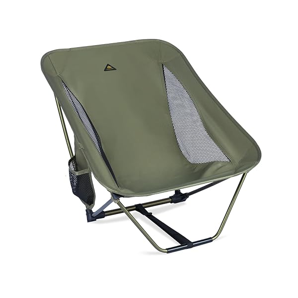 【送料無料】【（アィクライム）】キャンプあぐらチェア あぐら椅子 グランドチェア ロータイプ椅子 0.86kg超軽量 組立簡単 折りたたみ コンパクト 収納バッグ付き 携帯便利 耐荷重120kg（Green）