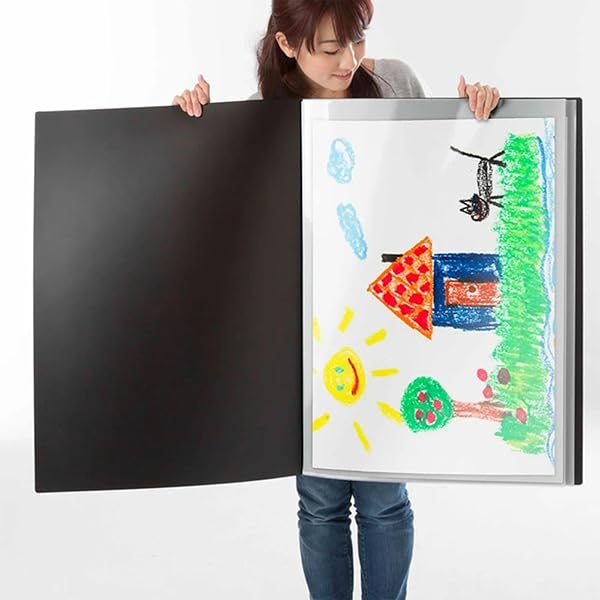 【送料無料】B3 ポスターファイル クリアファイル 15ポケット収納30枚ケース付き PVC素材 折り曲げ不可..