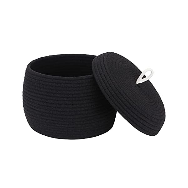 【送料無料】収納バスケット 収納ボックス 収納かご バスケット ふたつき コットンロープバスケット 化..