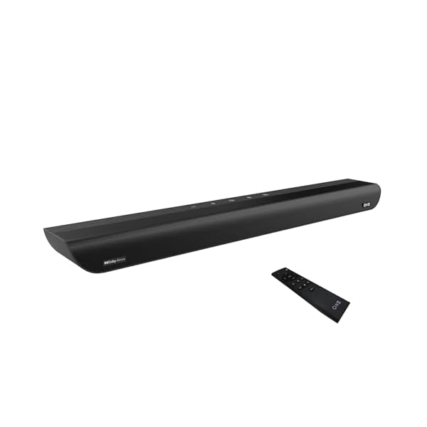 【送料無料】S5サウンドバー3.1.2チャンネル、Dolby Atmos、内蔵サブウーファー、フレキシブルバス、Bluetooth 5.0およびHDMI eARC接続、5つのEQモード、4K HDRパススルー