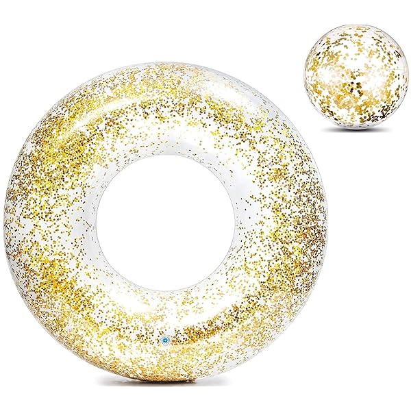 【送料無料】XiAnYuErJia 浮き輪 キラキラ ラメ入り 浮輪 ビーチボール 大人用 子供用 O型 厚さ 強い浮力 親子 スイミング 70# 80# 90# 便利に携帯 ビーチ 水遊び 海水浴 水泳 夏休み 男女兼用 レジャー用品 空気注入式