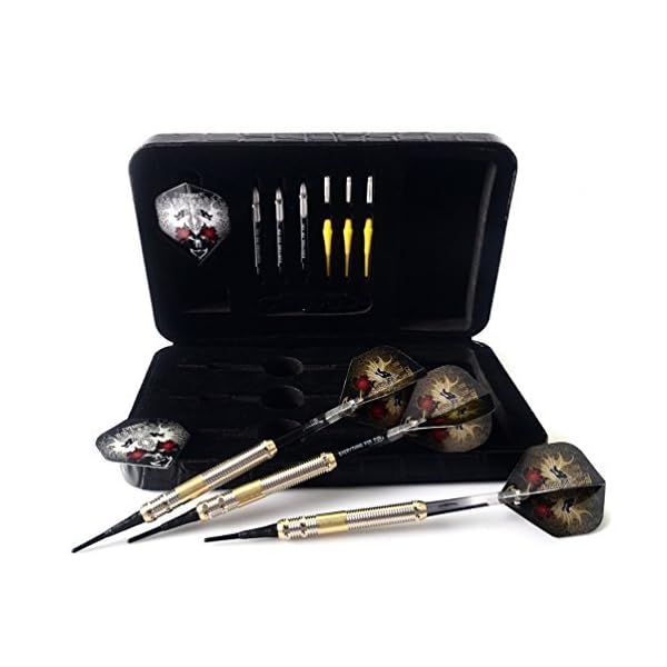 【送料無料】ドラゴンデラックスソフトチップダーツセット、16g(B1103)