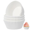 FO:100個 使い捨て カ ケーキカ 油紙コ ベーキングカ ケーキライナー グラシンカ 9号(白) 深型 マフィンライナー お菓子 製菓 マフィン型 紙製 オーブン対応 耐熱