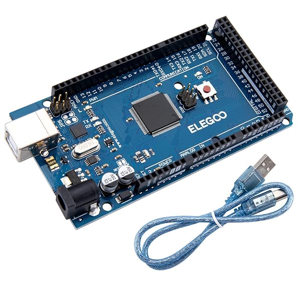 【送料無料】Arduino用 MEGA2560 R3ボード mega2560 MEGA16U2 + USB ケーブル (青)