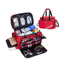 【送料無料】救急バッグ 大きい 医療用 救急カバン 携帯用【バッグのみ】救急箱 メディカルバッグ 仕切りと滑り止めパッド付き 医療バッグ 応急処置バッグ スポー...