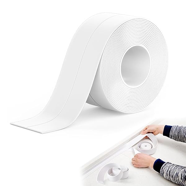 【送料無料】防水テープ 3.2m 隙間テープ 防カビテープ 白 補修テープ マスキングテープ 防カビ 防水 ..