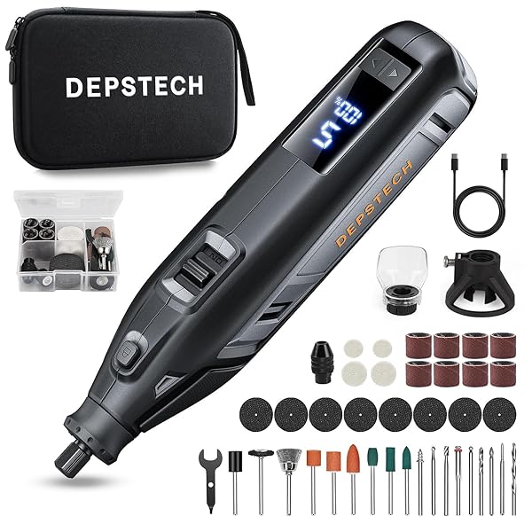 タックライフ ミニルーター RTD35ACL 彫刻/研磨/切断/汚れ落とし 黒+オレンジ 奥行23×高さ4.7×幅5.9cm 8 ∮∮∮ TACKLIFE タックライフ ミニルーター RTD35ACL 彫刻⁄研磨⁄切断