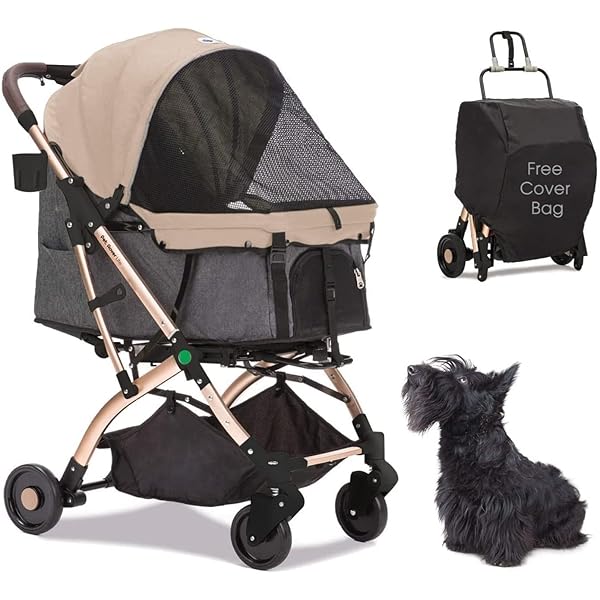 【送料無料】ペットカート 犬 バギー 4輪 犬用かーと 小型犬 中型犬 猫 多頭 ペットキャリーカート ワンタッチ折り畳み コンパクト收? 自立式 ペットバギー犬介護用かーと軽量前輪360°回転 後輪ブレーキ付 飛び出し防止 組み立て簡単 耐荷重30