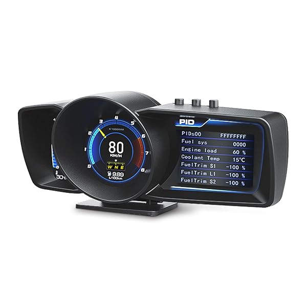 【送料無料】wiiyii obd2マルチメーター、ヘッドアップディスプレイカーHUD A600、スピードメーター、タコメーター、多機能ゲージ GPS+OBD2デュアルシステム ダッシュボード ターボブースト、超大画面マルチメーター、全車種対応、障害物
