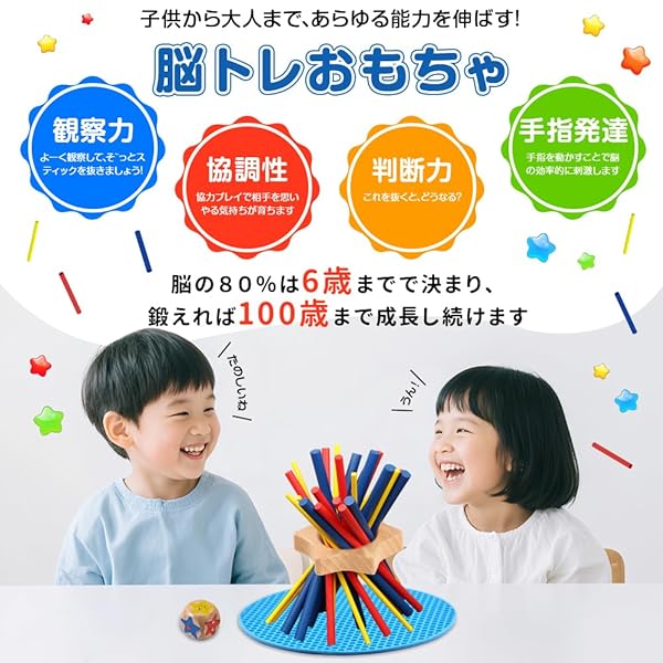 【送料無料】スティッキー ゲーム 天然木製バランスゲーム 27PCS ボードゲーム 棒抜き 立体パズル 積み木ブロックゲーム ドミノブロック テーブルゲーム バランスボード カラフル集中力 パーティーゲーム 収納便利 旅行用 知育おもちゃ 滑り止めマ forest369-10062676 フォレストオンライン サンプル画像2