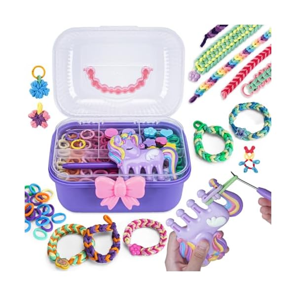 【送料無料】ミサンガ キット メイキングトイ 女の子 手作りキット 子供 ブレスレット ネックレス 指輪 アクセサリー 収納ケース付き DIY 手芸キット 小学生 おもちゃ 女の子 クリスマス 6 7 8 9 10 11 12歳 誕生日プレゼント