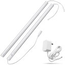 【送料無料】LED 人感センサーライト 40cm バーライト 金属 連結可能 明るい コンセントに接続 スリム 薄型 AC電源付き マグネット 貼り付け 室内/キッチン/棚下/台所/クローゼット/トイレ/玄関(昼光色/6000K)