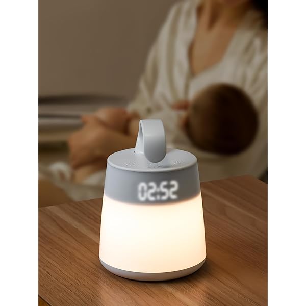 【送料無料】Umimile 授乳ライト「3回分の授乳時間を記録」時計付き リモコン付き ベッドサイドランプ 充電式 三段階調色 無段階調光 取っ手付き メモリー機能 ナイトライト 間接照明 テーブルランプ 常夜灯 枕元ライト寝室 出産祝い ギフト