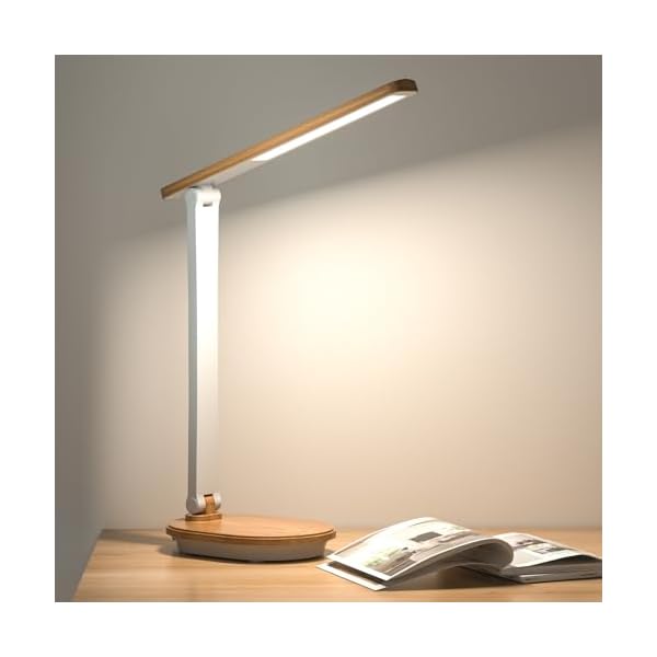 【送料無料】【2025新登場木目調・充電式両用】スタンドライト デスクライト 9段階調光 3段階調色 木目..