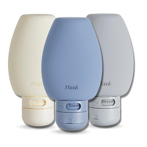 【送料無料】トラベルボトル 小分け容器 シリコン製 漏れ防止 軽量 携帯便利 出張 海外旅行用 シャンプーボトル 旅行用品 (3本セット-A)