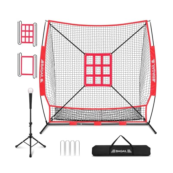 【送料無料】BAGIL野球ネット ベースボールネット 練習用 バッティングネット ピッチングネット スチー..