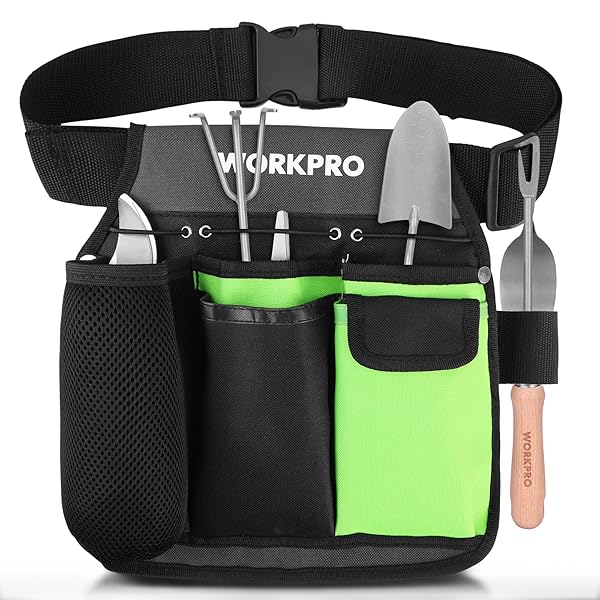 【送料無料】ガーデニングポーチ 園芸ポーチ 腰掛ポーチ 腰袋 600Dオックスフォード生地 多機能ポケッ..