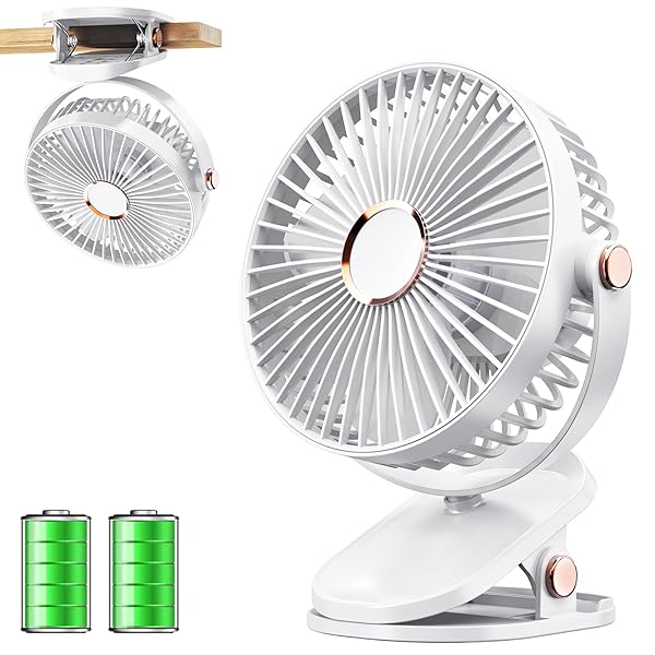 【送料無料】卓上扇風機 クリップ 小型 USB扇風機 【4000mAh大容量バッテリー内蔵】 USBファン 20dB静音 USB-C充電式 コードレス 超強風 20時間連続使用 風量4段階調節 リズム風付き 上下左右360度角度調整 LEDライト機能