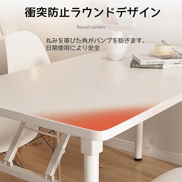 【送料無料】折りたたみデスク デスク パソコンデスク 机 折り畳み 幅80cm×奥行50cm PCデスク 在宅勤務 リモートワーク用 おしゃれ 一人暮らし 収納便利 テーブル 化粧台 作業机 仕事用 完成品 組立不要 (白い, 80*50cm) forest369-10065134 フォレストオンライン サンプル画像3