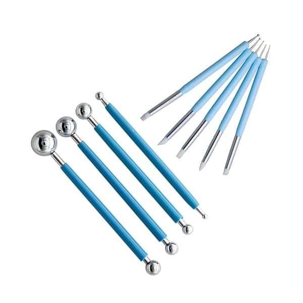 【送料無料】粘土彫刻ツール 陶芸 道具 シリコン筆 粘土彫刻ツール 9本セット 18タイプ DIY  ...