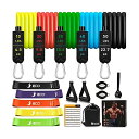 【送料無料】トレーニングチューブ チューブトレーニング 筋トレチュー ゴムチューブ トレーニングバンド 自宅 筋トレグッズ 説明書・収納袋付