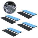 【送料無料】ヒートシンク 導熱接着シート8pcs付き【8個】ヒートシンク アルミニウム製 CPU ICチップ 回路基板 LEDアンプに適用 熱暴走対策 70mm...