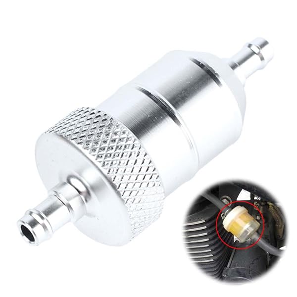 【送料無料】ガソリンフィルター 燃料フィルター フューエルフィルター 燃料フィルター 8mm スレッドデザイン 自動車 オートバイ ガソリンフィルターに汎用 取り付けが簡単 アルミニウム合金製 高強度 耐久性 取り外して掃除でき 複数回使用でき 絶妙