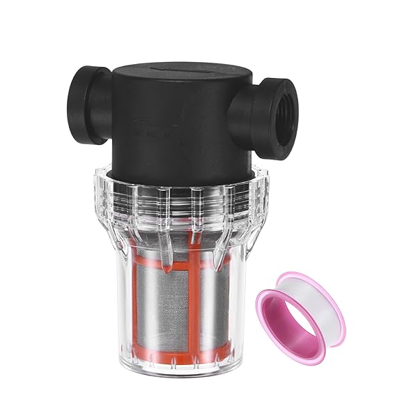 【送料無料】200メッシュステンレススチールフィルタースクリーン付きウォーターポンプストレーナー ガ..