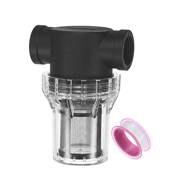 【送料無料】80メッシュステンレススチールフィルタースクリーン付きウォーターポンプストレーナー ガ..