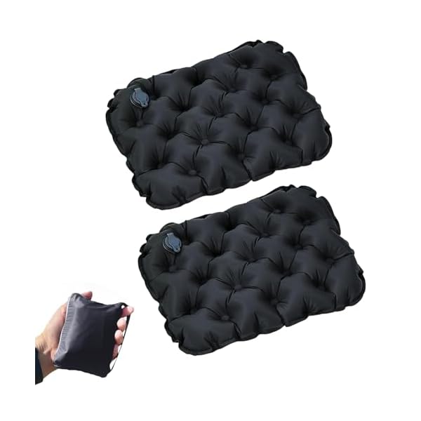 【送料無料】エアークッション エアー座布団 ポータブルクッション 防水 5cm厚 3D体圧分散 耐荷重200kg 軽量 コンパクト 折りたたみ 携帯座布団 キャ...