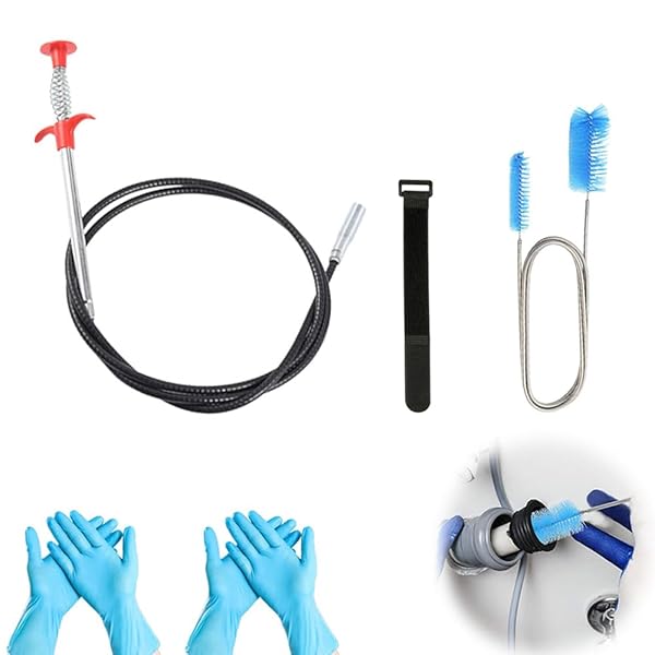 【送料無料】パイプクリーナー 4点セット 155cmブラシ ドレンホースクリーナー つまり取り ポン ...