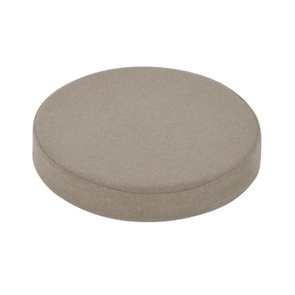 【送料無料】座布団 丸型 クッション 低反発+高反発 厚め 7cm ウレタン 椅子用 床用 2層構造 42×42×7cm ゆっくり沈む フロアクッション