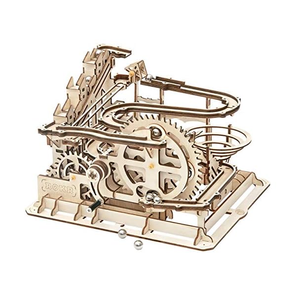 【送料無料】コースター 3D立体パズル ギア レーザー 木製 クラフト プレゼント おもちゃ オモチャ 知育玩具 男の子 女の子 大人 新年 ギフト 誕生日 クリスマス プレゼント 贈り物(水車)