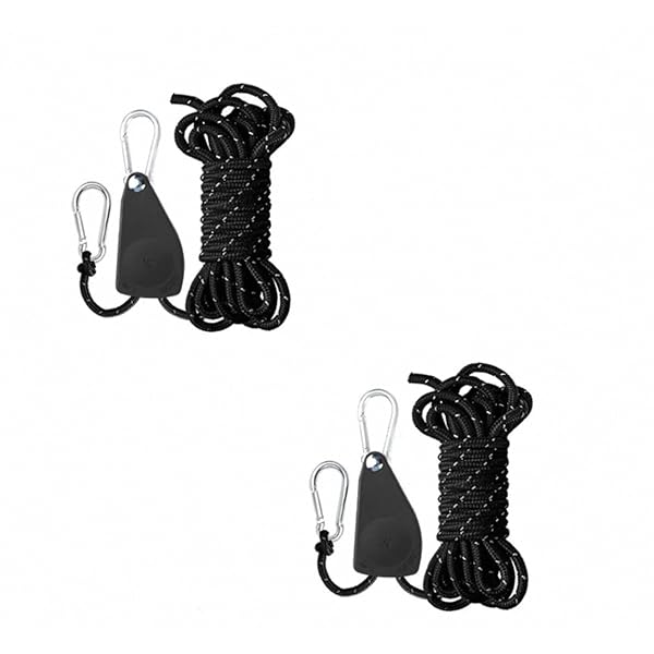 【送料無料】ガイロープ ロープラチェット 自在金具 滑車調整 テントロープ【直径6mm 長さ5m 耐 ...