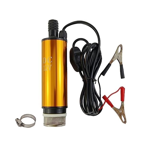 【送料無料】高速80W 油抜きポンプ30L/Min 油ポンプ 12V 水中ポンプ ステンレス製 水中ポンプ オイルポ..