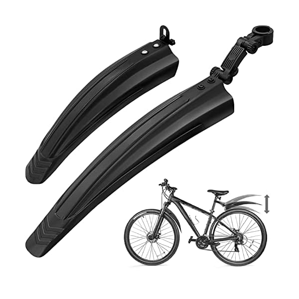 【送料無料】自転車用フェンダー クロスマッドガード セット フロントリア マッドガードフェンダーセット 泥よけ サイクル マッドガード 泥除け 前後セット 汎用 コンパクト 頑丈 耐久性 実用性 柔軟性 角度調整可能 簡単取り付け クロスバイクマウン