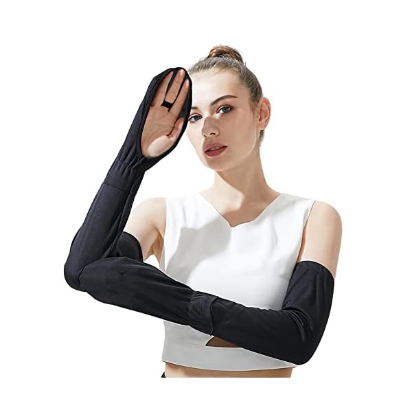 【送料無料】アームカバー レディース 夏 【最新超大カバー範囲・接触冷感-5℃・UPF50+】 手の甲カバー ゆったり メッシュ通気 吸汗速乾 ひんやり 指かけ 紫外線対策 日焼け止め UVカット エイムカバー 腕カバー アウトドア 左右セット (ブ