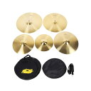 【送料無料】ドラムシンバルセット 12インチ 14インチ 16インチ 18インチ 20インチ クラッシュシンバル 5枚 ブラスクラシックドラムシンバル 練習用収...