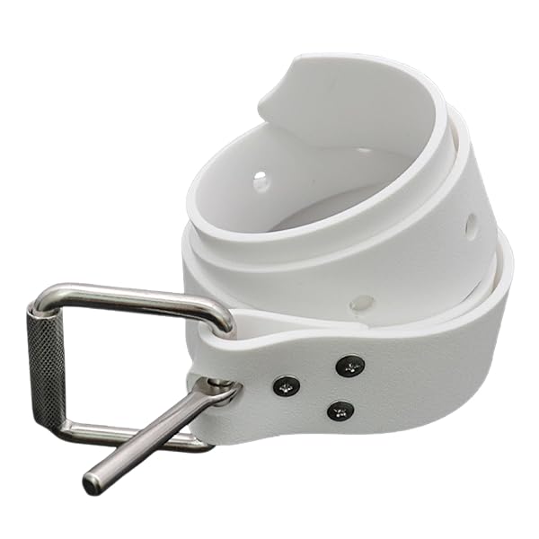 【送料無料】ダイビングウェイトベルト ウェイトベルト スキューバウエイトベルト ラバーベルト 水中スポーツ用 長さ調節可能 速乾性 ラバーベルト (ホワイト)