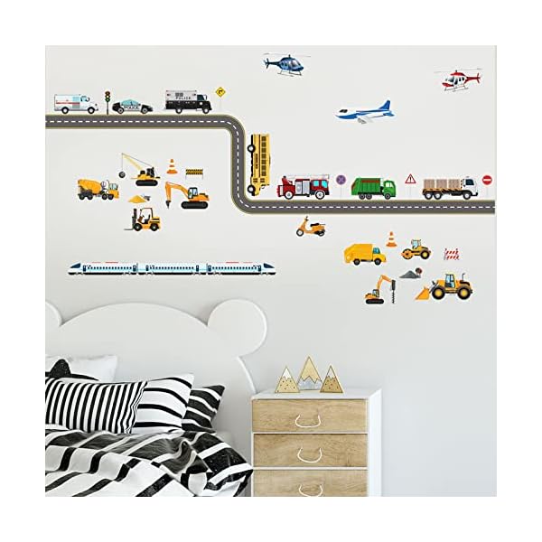 【送料無料】ウォールステッカー かわいい 乗り物 車 飛行機 電車 剥がせるシール 子供 ルームすてっかー ウォールデコ 壁に貼る 壁シール 幼稚園 保育園 こども部屋 ウォールペーパー