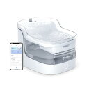 【送料無料】PF1L 猫用 スマートペット用自動給水器 アプリ付き 2L大容量 8層プ フィルター付 水飲み器 噴水 静音 コードレス 2.4G WiFi 猫 中小型犬【獣医師推奨】