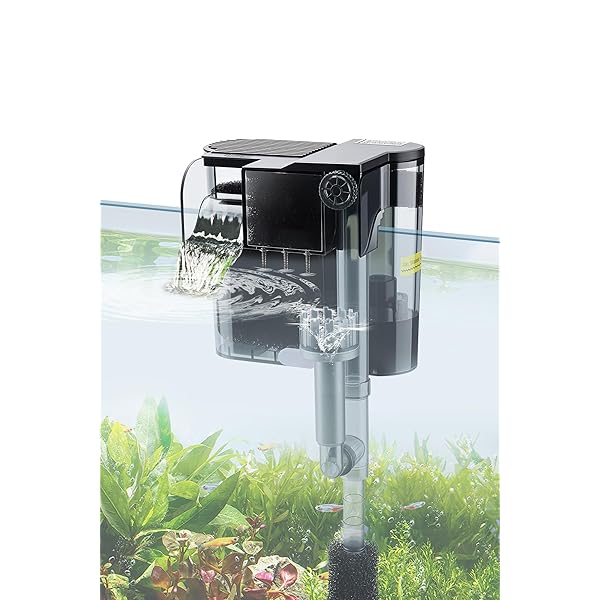 【送料無料】水槽フィルター 外掛け式フィルター 500L/H 38-75L/60cm水槽適用 アクア ...