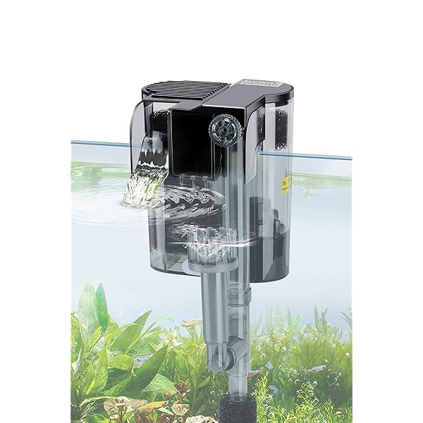 【送料無料】水槽フィルター 外掛け式フィルター 400L/H 20-38L/50cm水槽適用 アクア ...