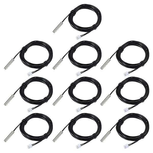 【送料無料】10K N TC温度センサー、10個79"1％3740防水銅温度センサープローブ温度センサーデジタル温度送信機エアコン冷蔵庫