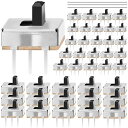 【送料無料】40個 SPDT ミニ マイクロ スライド スイッチ 1p2t 3 ピン 2 ポジション 4mm 高ノブ 垂直スライド スイッチ トグル スイッチ DC 50V 0.5A ON/OFF はんだワイヤ付き 対応PCB パネル マウント マイ