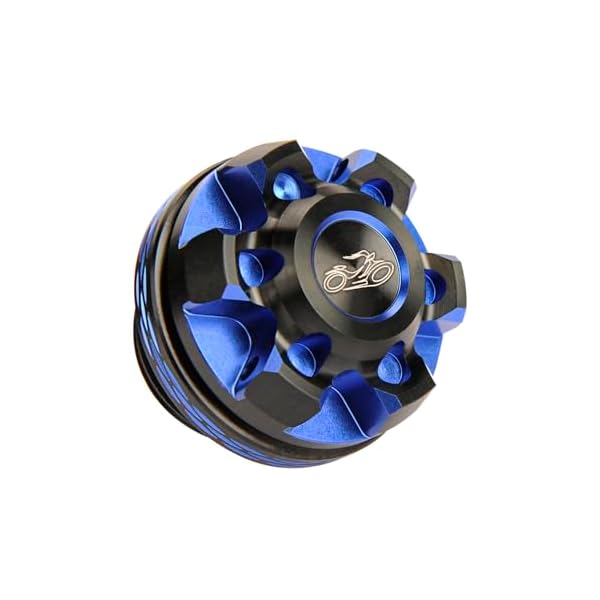 【送料無料】バイク用 オイルフィラーキャップ Oリング付属 アルミ削り出し M20×P1.5 ブラックブルー C..