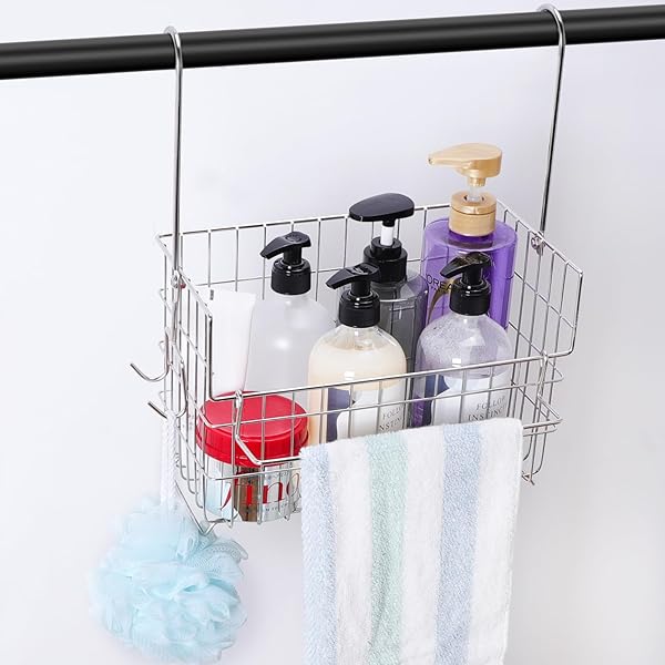 【送料無料】バスラック バスルームバスケット 浴室 吊るして収納 風呂用吊り下げ タワー引っ掛け 小 ...