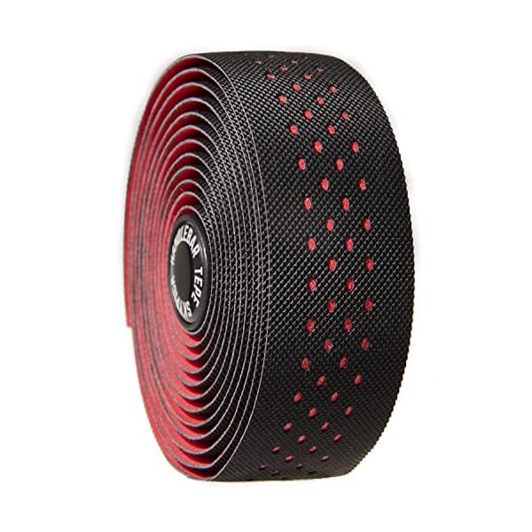 【送料無料】自転車 バーテープ ドロップハンドルバーテープ ロードバイク エンドプラグ付き EVA+PU製 左右セット レッド