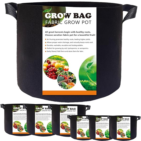 不織布プランター5ガロン3個+3ガ...