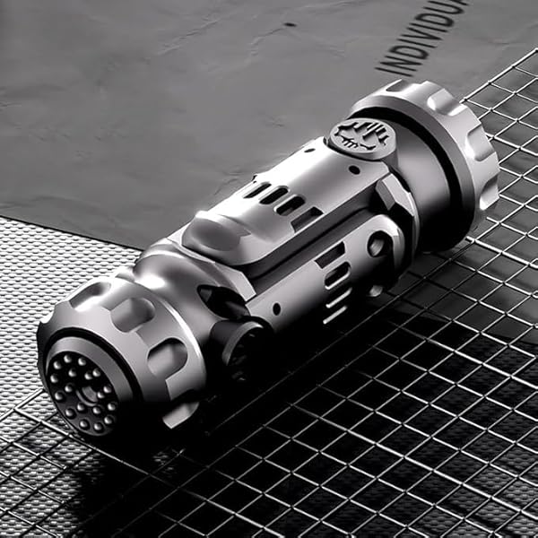 【送料無料】ハンドヘルドフィジェットトイ 合金シェル ストレス発散グッズ 暇つぶし 回転/折りたたみ可能 コンパクト ポータブルデザイン ステンレススチール 大人用 ブラック